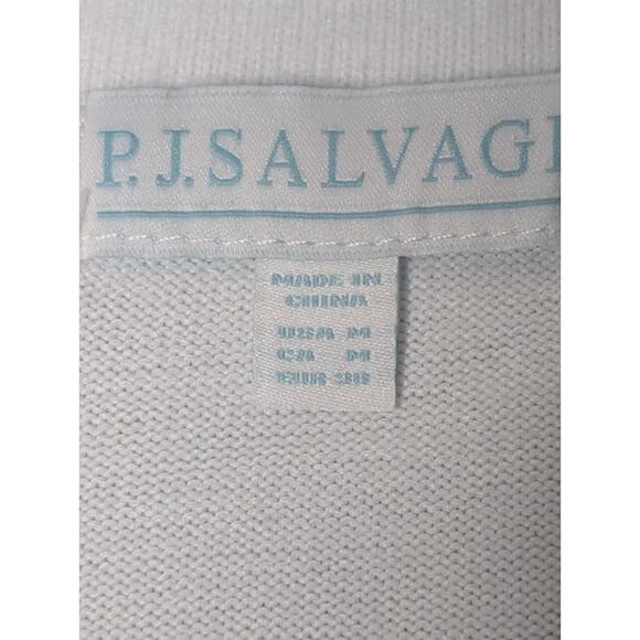 PJ SALVAGE Ivory Stardust Cozycore Loungewear Top Medium NWT basic everyday - Picture 5 of 9